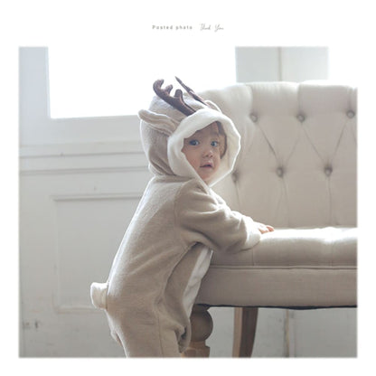 日本童裝 聖誕麋鹿連衣 60-90cm 男童款/女童款 初生嬰兒 Christmas 聖誕快樂特輯 聖誕服裝/飾物配件