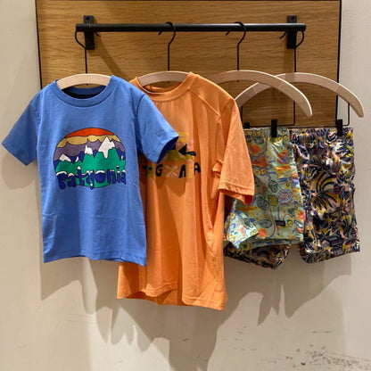 Japanese children's clothing B:MING by BEAMS Patagonia quick-drying series UV protection short-sleeved tops for boys and girls aged 5-14 years old summer TOPS 