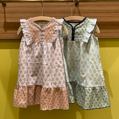 Japanese BEAMS mini vest dress 90-150cm girls summer dresses 