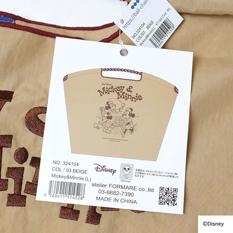 Ball&amp;Chain x Disney Embroidered Eco Bag Size L Series (Directly from Japan) 