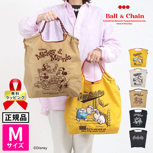 Ball&amp;Chain x Disney Embroidered Eco Bag Size M Series (Directly from Japan) 