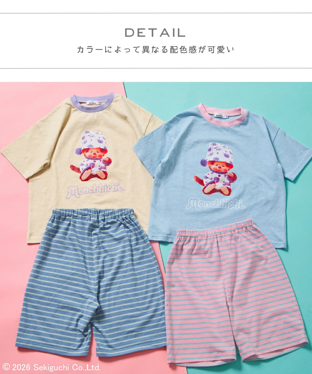 日本童裝 PAIR M#NON x monchhichi 睡衣 80-130cm 男童款/女童款 夏季 睡衣系列 其他品牌童裝