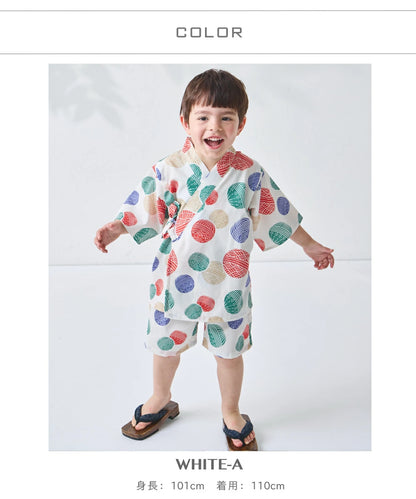 日本童裝 PAIR M#NON 甚平 日本和服 90-150cm 男童款 夏季  TOPS  PANTS 其他品牌童裝 日本夏祭慶典特輯