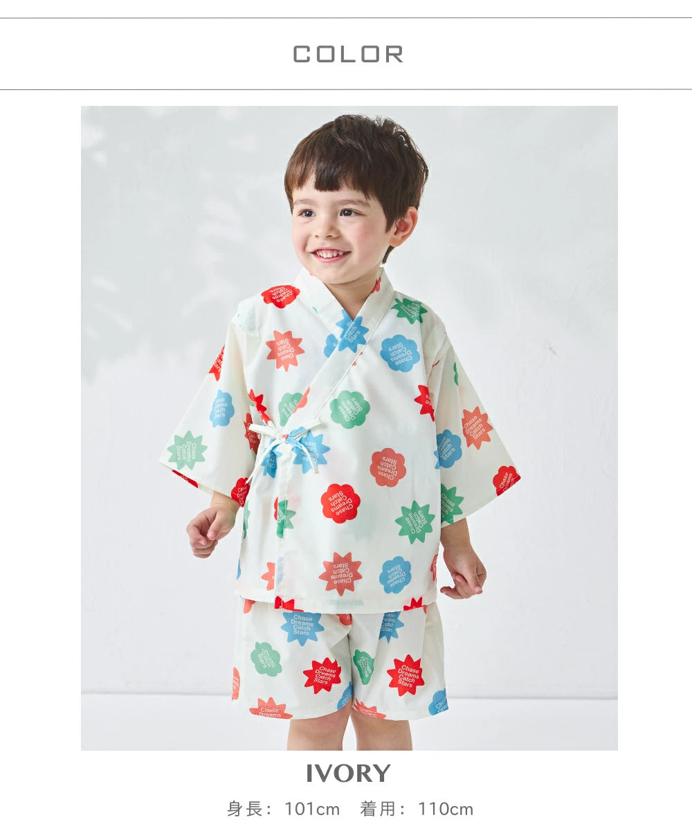 日本童裝 PAIR M#NON 甚平 日本和服 90-150cm 男童款 夏季  TOPS  PANTS 其他品牌童裝 日本夏祭慶典特輯