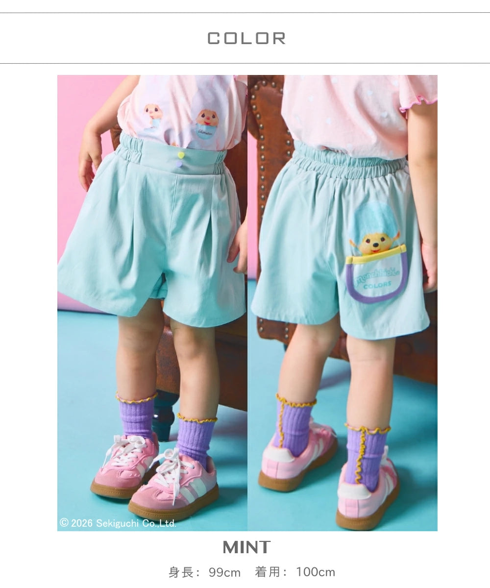 日本童裝 PAIR M#NON x monchhichi 短褲 90-130cm 男童款/女童款 夏季 PANTS 其他品牌童裝