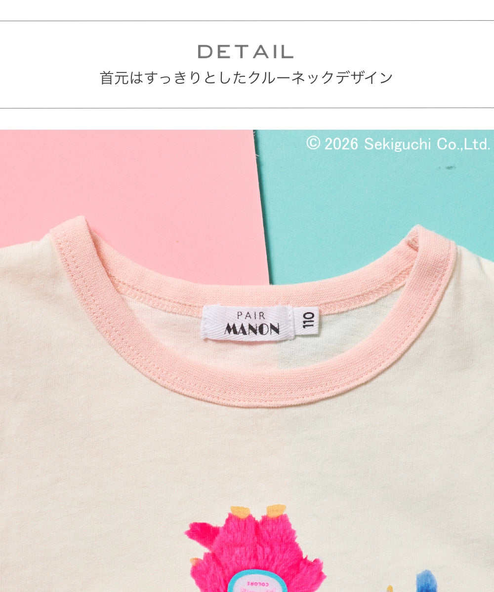 日本童裝 PAIR M#NON x monchhichi 上衣 90-130cm 女童款 夏季 TOPS 其他品牌童裝