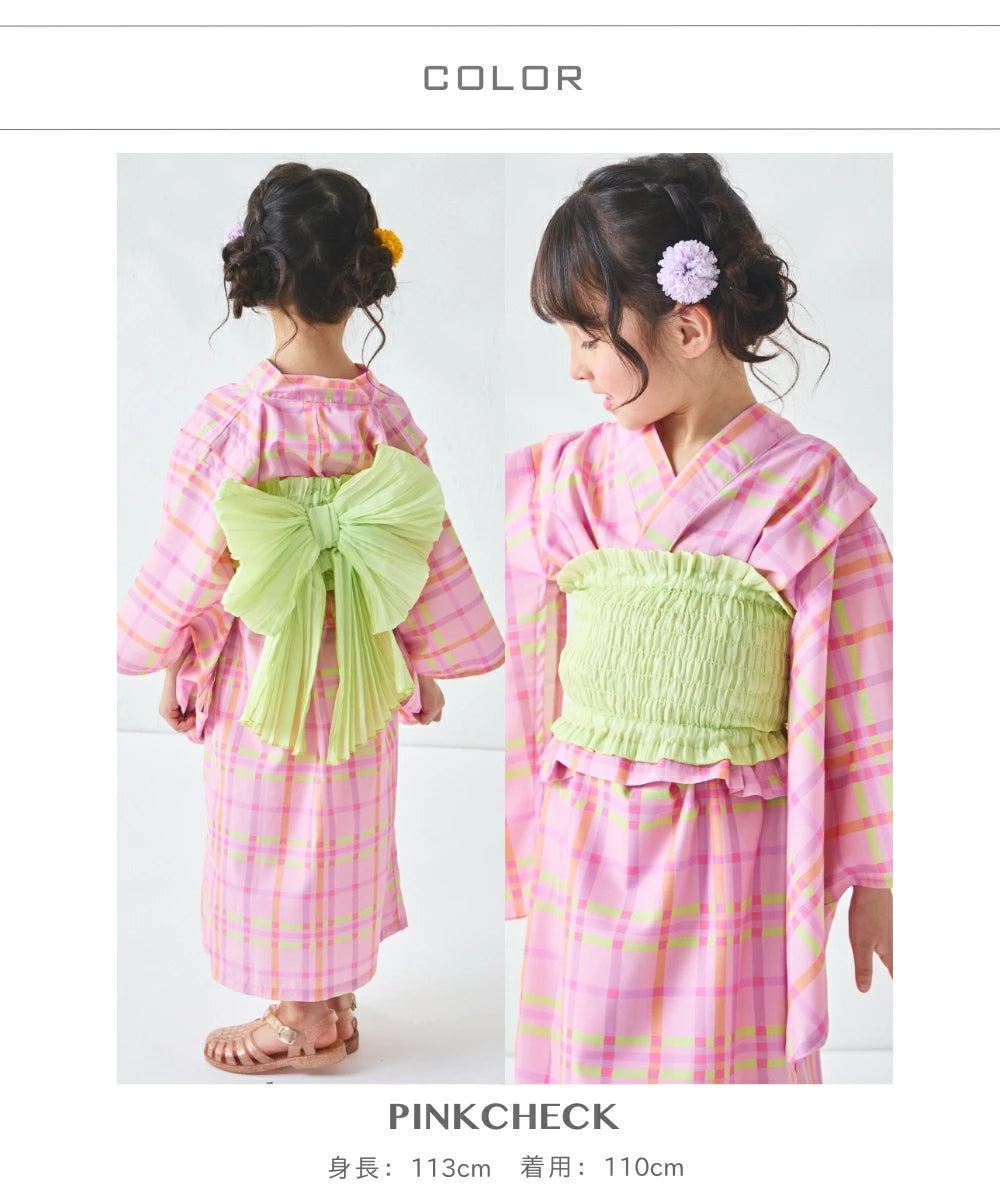日本童裝 PAIR M#NON 浴衣 日本和服 90-150cm 女童款 夏季 DRESSES 其他品牌童裝 日本夏祭慶典特輯