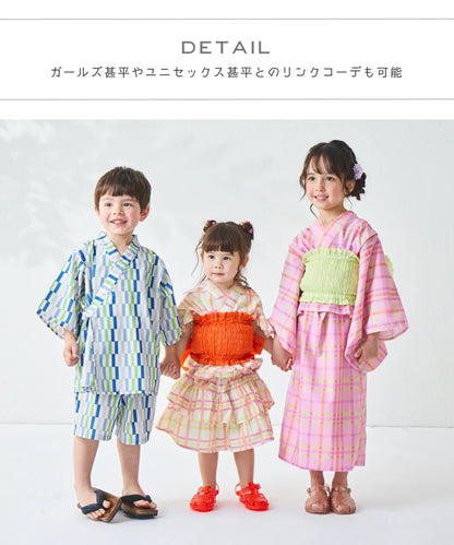 日本童裝 PAIR M#NON 浴衣 日本和服 90-150cm 女童款 夏季 DRESSES 其他品牌童裝 日本夏祭慶典特輯