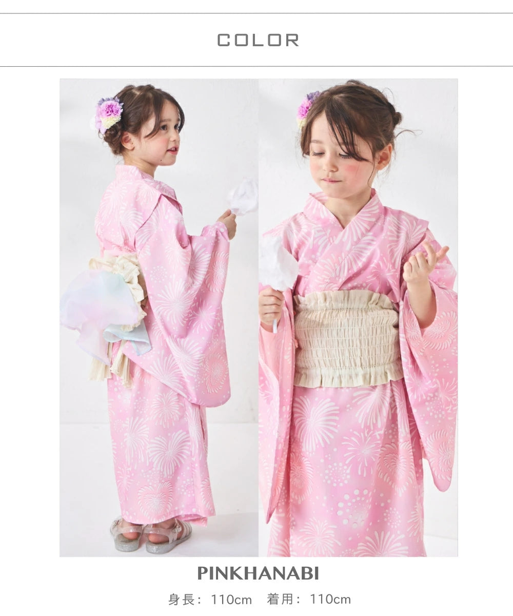 日本童裝 PAIR M#NON 浴衣 日本和服 90-150cm 女童款 夏季 DRESSES 其他品牌童裝 日本夏祭慶典特輯