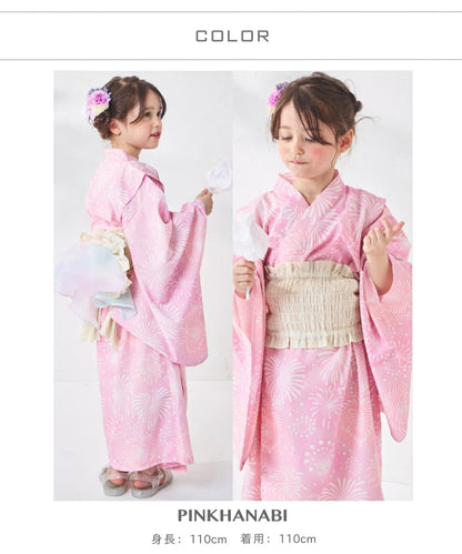 日本童裝 PAIR M#NON 浴衣 日本和服 90-150cm 女童款 夏季 DRESSES 其他品牌童裝 日本夏祭慶典特輯