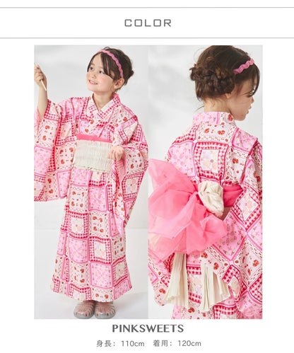 日本童裝 PAIR M#NON 浴衣 日本和服 90-150cm 女童款 夏季 DRESSES 其他品牌童裝 日本夏祭慶典特輯