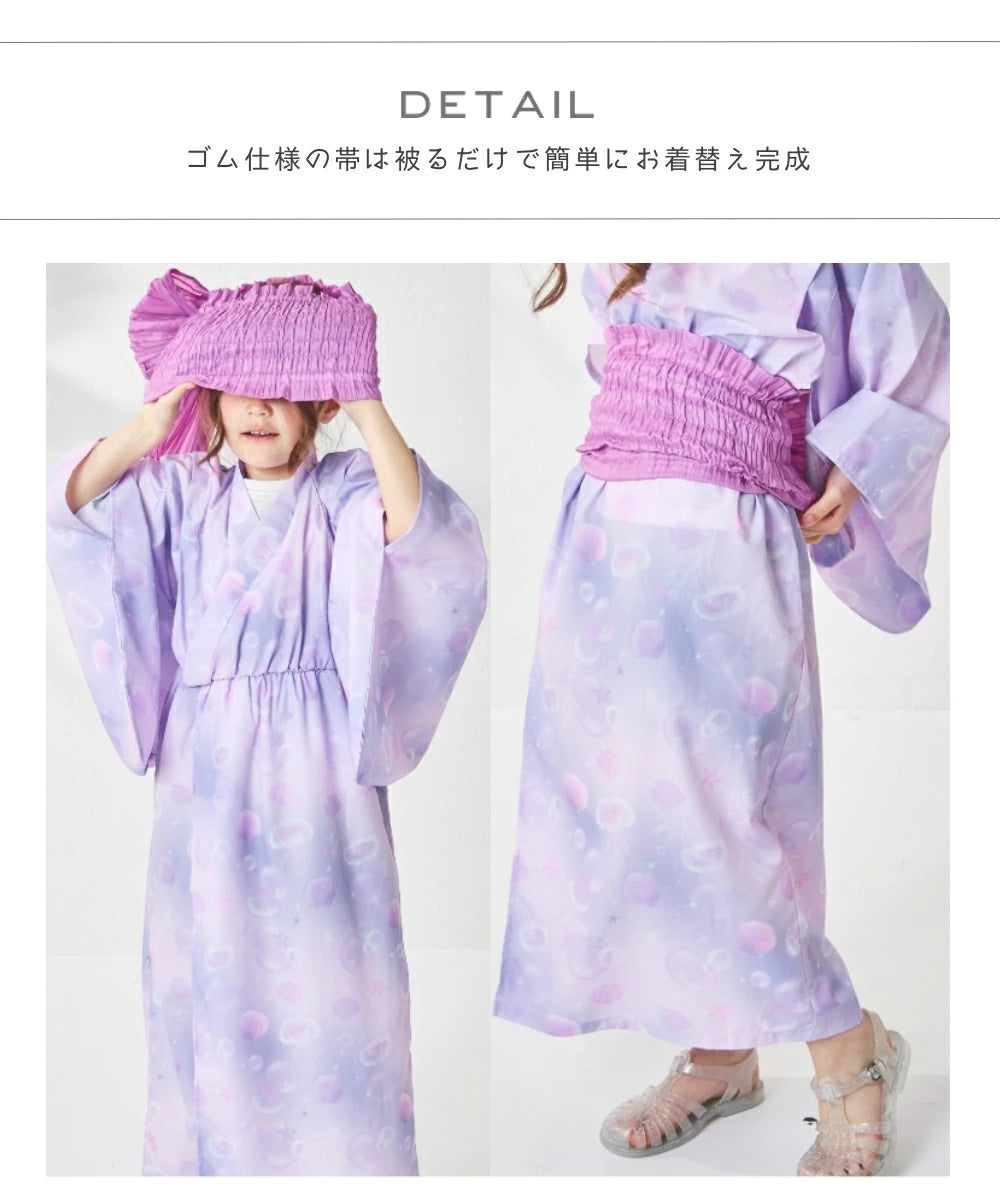 日本童裝 PAIR M#NON 浴衣 日本和服 90-150cm 女童款 夏季 DRESSES 其他品牌童裝 日本夏祭慶典特輯