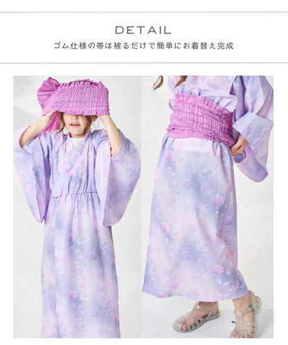 日本童裝 PAIR M#NON 浴衣 日本和服 90-150cm 女童款 夏季 DRESSES 其他品牌童裝 日本夏祭慶典特輯