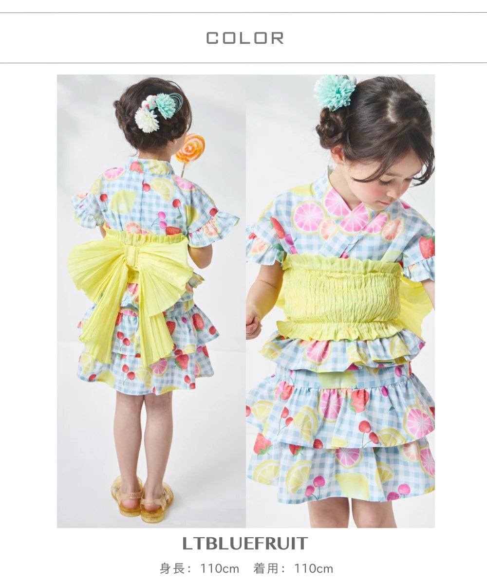 日本童裝 PAIR M#NON 日本甚平 日本和服 90-150cm 女童款 夏季  TOPS  PANTS 其他品牌童裝 日本夏祭慶典特輯