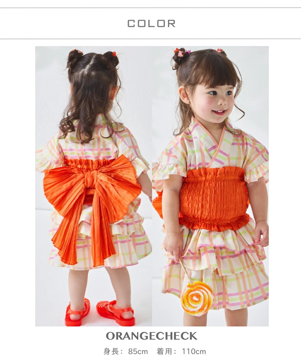 日本童裝 PAIR M#NON 日本甚平 日本和服 90-150cm 女童款 夏季  TOPS  PANTS 其他品牌童裝 日本夏祭慶典特輯