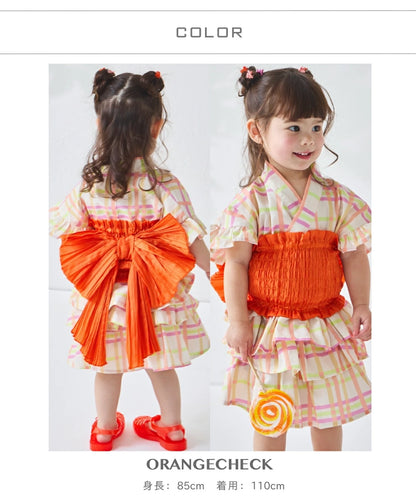 日本童裝 PAIR M#NON 日本甚平 日本和服 90-150cm 女童款 夏季  TOPS  PANTS 其他品牌童裝 日本夏祭慶典特輯