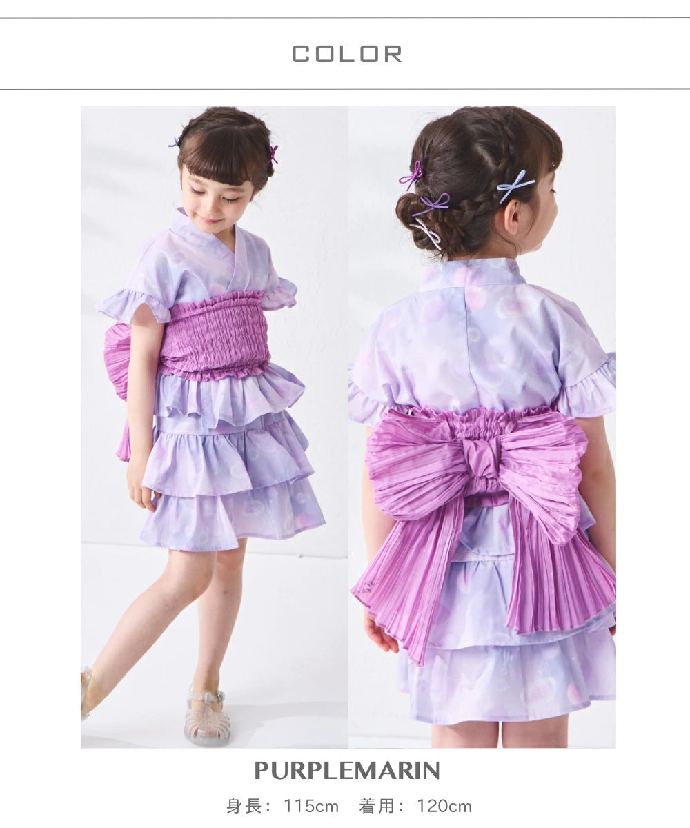 日本童裝 PAIR M#NON 日本甚平 日本和服 90-150cm 女童款 夏季  TOPS  PANTS 其他品牌童裝 日本夏祭慶典特輯