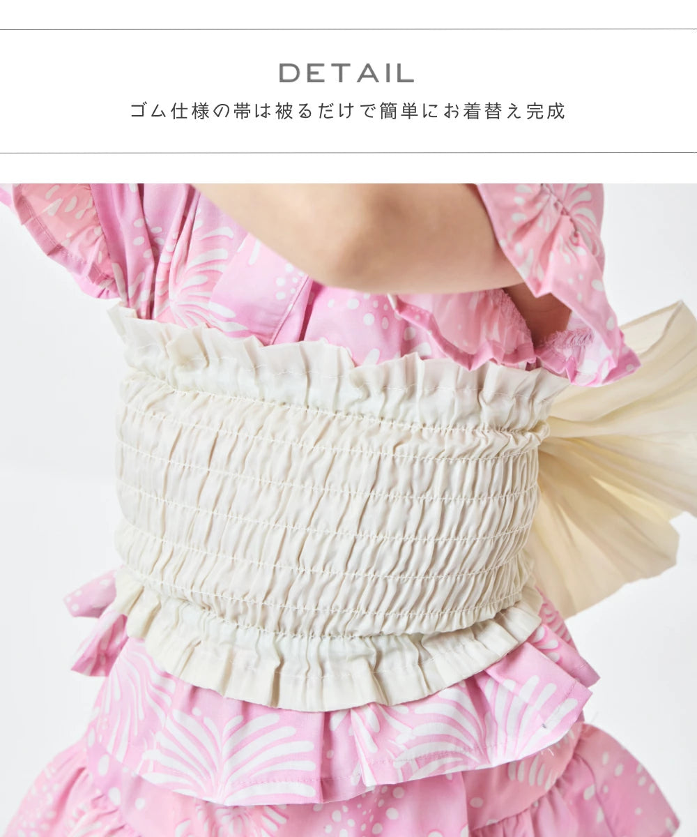 日本童裝 PAIR M#NON 日本甚平 日本和服 90-150cm 女童款 夏季  TOPS  PANTS 其他品牌童裝 日本夏祭慶典特輯