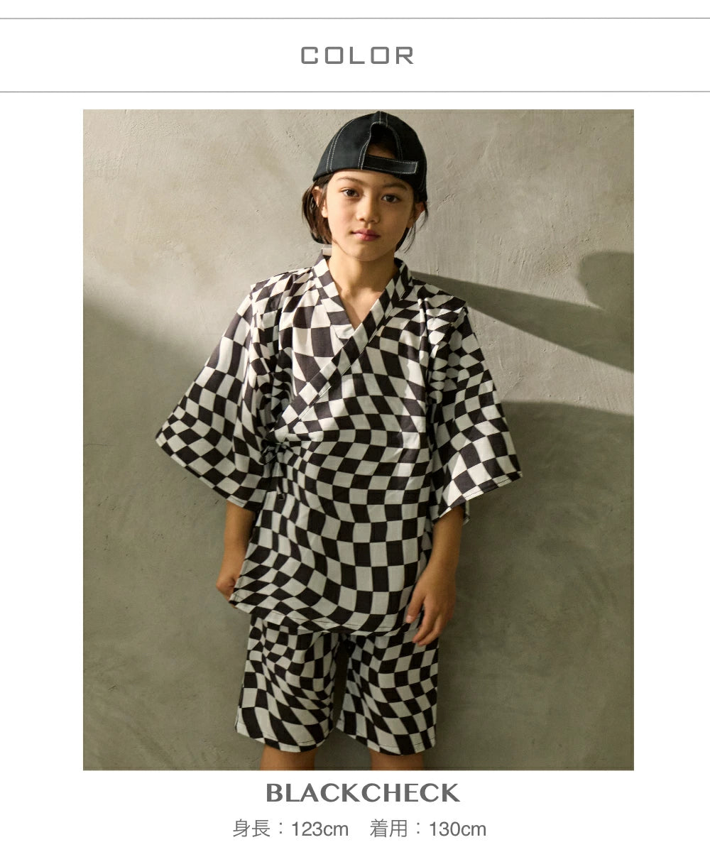 日本童裝 PAI#MANON STREE# 甚平 日本和服 90-160cm 男童款 夏季  TOPS  PANTS 其他品牌童裝 日本夏祭慶典特輯