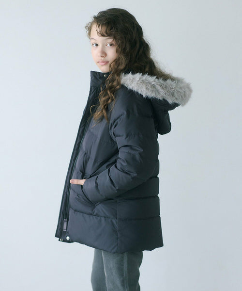 日本童裝 UNITED ARROWS green label relaxing 防水羽絨70%外套 140-160cm 女童款 秋冬季 (適合初秋、香港平均溫度、寒冷天氣、溫度低天氣及落雪）OUTERWEAR  其他品牌童裝