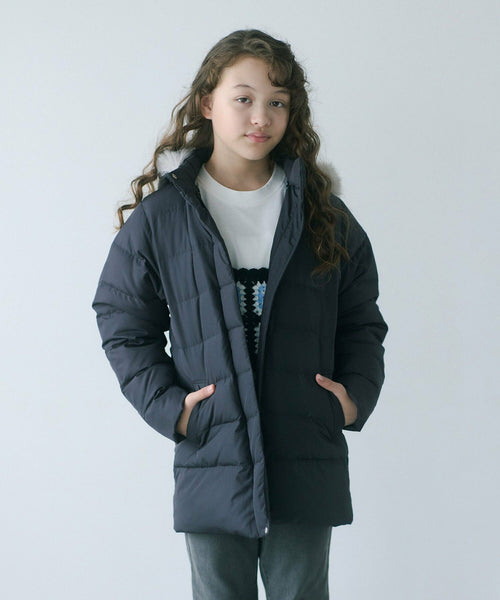 日本童裝 UNITED ARROWS green label relaxing 防水羽絨70%外套 140-160cm 女童款 秋冬季 (適合初秋、香港平均溫度、寒冷天氣、溫度低天氣及落雪）OUTERWEAR  其他品牌童裝