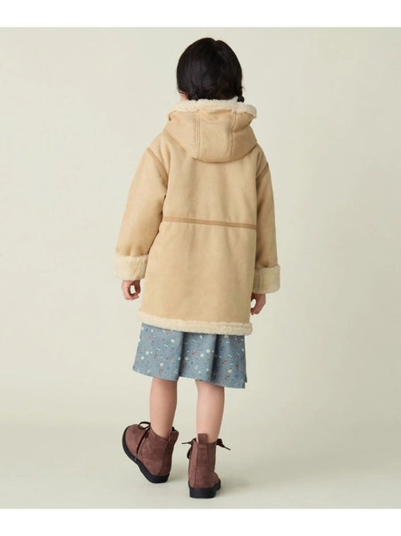 日本童裝 BEAMS mini 人造羊皮大褸 90-150cm 男童款/女童款 秋季 OUTERWEAR (適合初秋、香港平均溫度、寒冷天氣、溫度低天氣及落雪）【日本預售：2024年10月下旬】