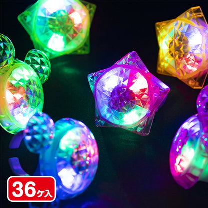 ‼️3/9晚上12點截單‼️日本直送 發光鑽石戒指 18/36個 發光系列 Party 發光/玩具/文具/小禮物