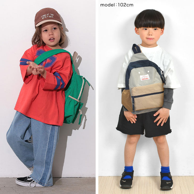 OCEAN &amp; GROUND Stain-Resistant and Water-Resistant Candy Colorblock Backpack (XS-M) Direct from Japan
