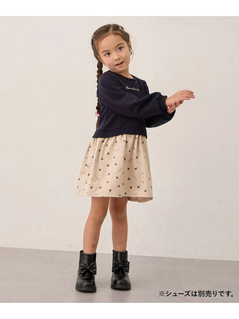 Japanese children's clothing aF#a325 Floral tulle dress 100-150cm Girls summer dresses for interviews/banquets/performances 