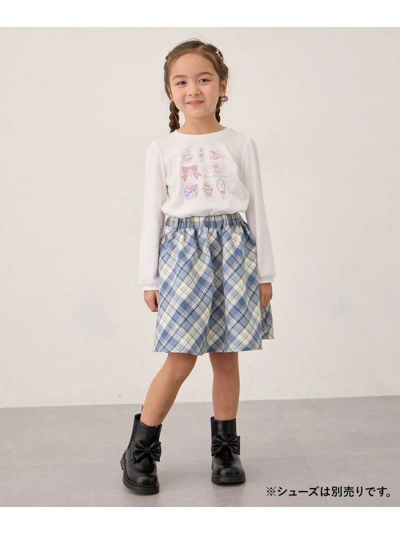 Japanese children's clothing aF#a325 Floral tulle dress 100-150cm Girls summer dresses for interviews/banquets/performances 