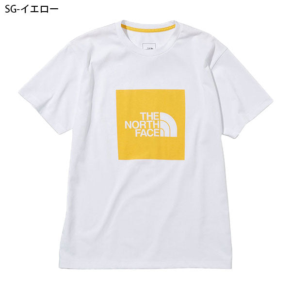 日本童裝 TNF 防UV/防靜電/速乾 彩色方形標誌短袖上衣 S-XL 女士 夏季 TOPS 親子款