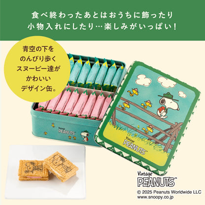 日本直送 SUGAR BUTTER TREE x PEANUTS 原味+士多啤梨奶油夾心酥餅 16個入 中秋節/萬聖節 限定手信