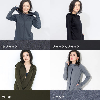 Direct from Japan, this lightweight hooded jacket is both cool and comfortable for both land and water use. It's UV-resistant (98%), UPF50+, chlorine-resistant, quick-drying, and lightweight (S-3L). Adult summer swimsuit special. 