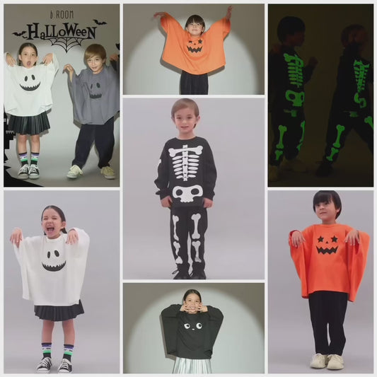 日本童裝 b・R# 吸水速乾 防UV 防污系列 妖怪上衣 100-130cm 男童款/女童款 萬聖節 Cosplay服裝 Halloween攪鬼特輯