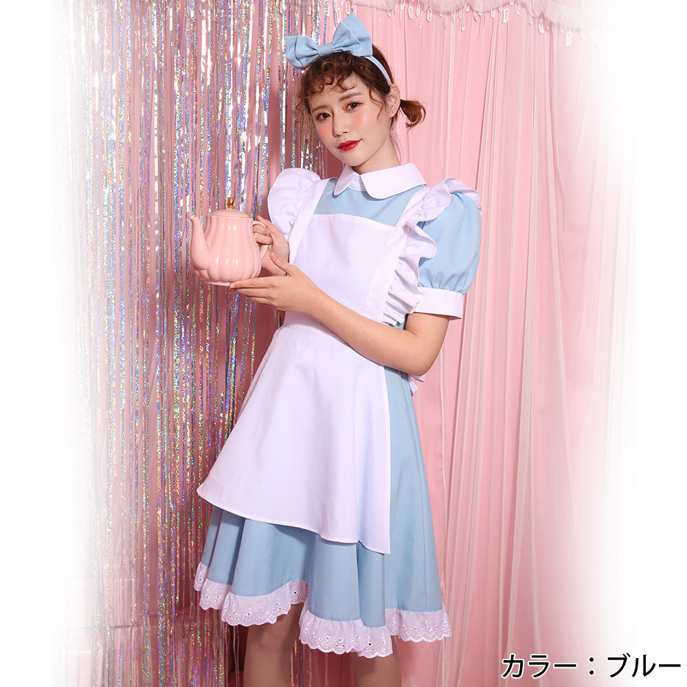 日本直送 愛麗絲夢遊仙境 Alice M-XL 大人款 萬聖節 Cosplay服裝 Halloween攪鬼特輯