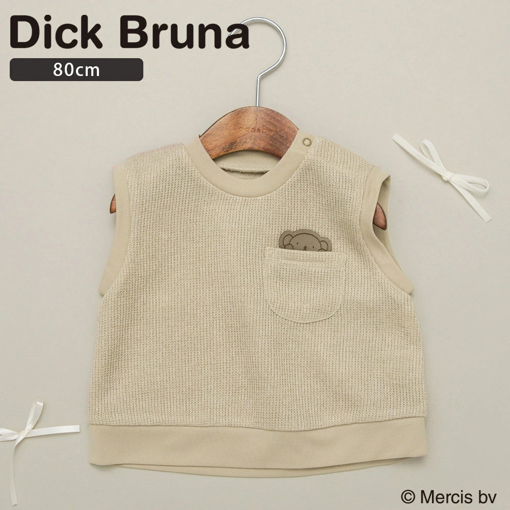 日本童裝 Branshes x miffy 針織背心 80cm 男童款/女童款 初生嬰兒 秋季 TOPS