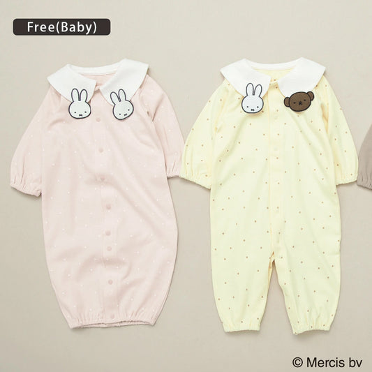 日本童裝 Branshes x miffy 2Way 連衣 50-70cm 男童款/女童款 初生嬰兒 秋季 Jumpsuit