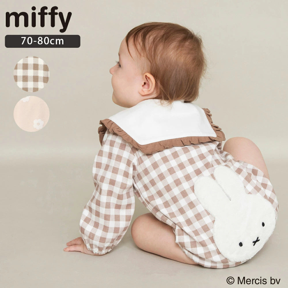 日本童裝 Branshes x miffy 連衣 70-80cm 女童款 初生嬰兒 秋季 Jumpsuit