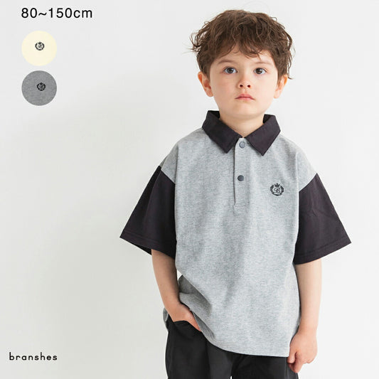 Japanese children's clothing Branches polo top 80-150cm boys' summer TOPS 
