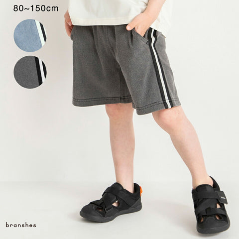 日本童裝 Branshes 側線牛仔短褲 80-150cm 男童款 夏季 PANTS