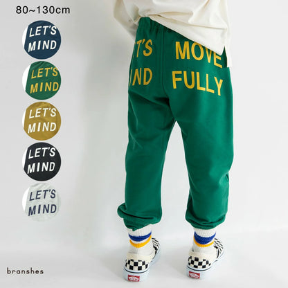 日本童裝 Branshes 字母印花運動褲 89-130cm 男童款 秋季 PANTS