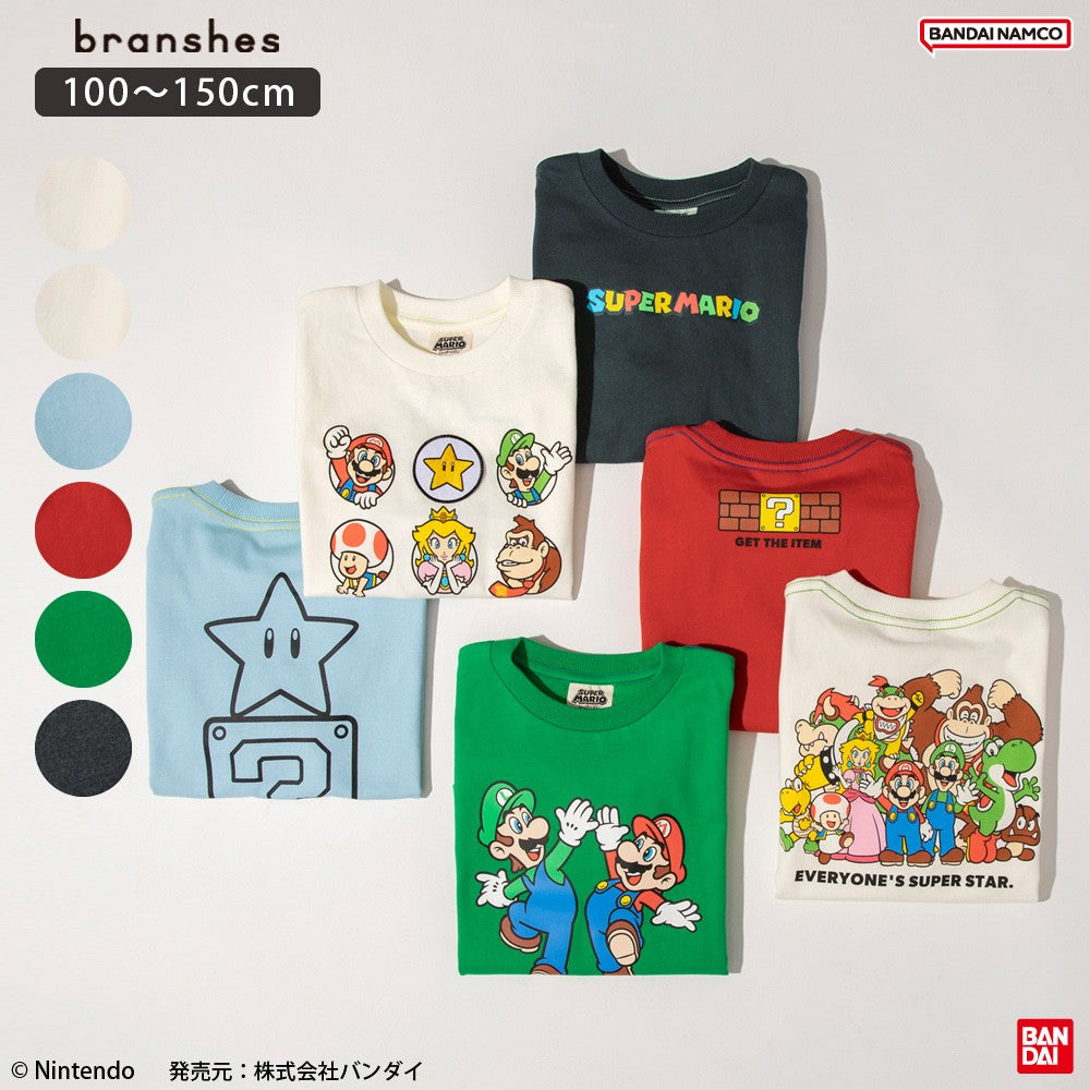 日本童裝 Branshes x Super mario 上衣 100-150cm 男童款/女童款 夏季 TOPS