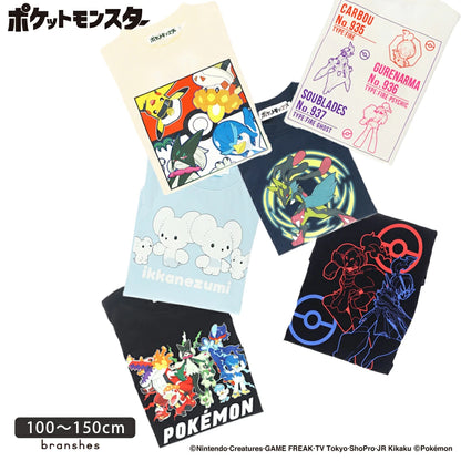 日本童裝 Branshes x Pokemon 印花長袖上衣 100-150cm 男童款/女童款 秋季 TOPS