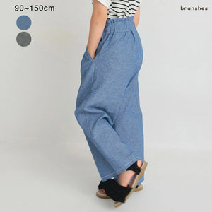 日本童裝 Branshes 闊腳牛仔褲 90-150cm 女童款 夏季 PANTS