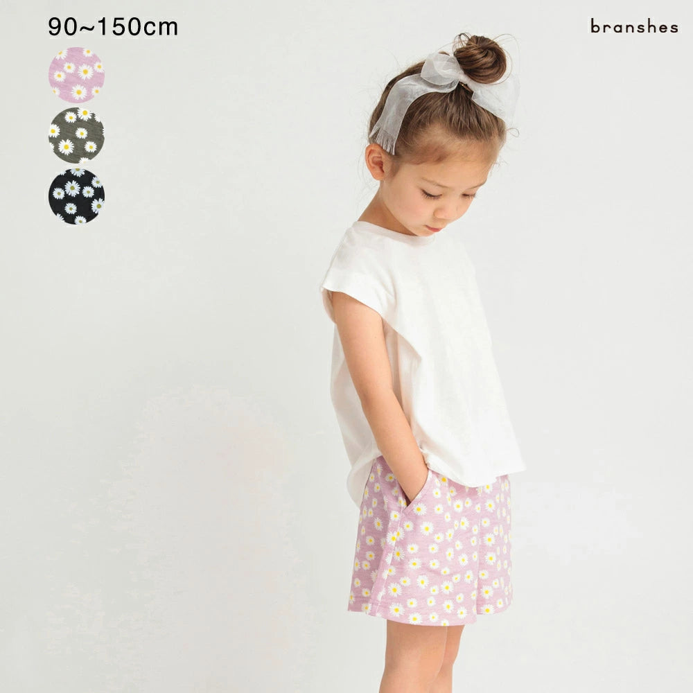 日本童裝 Branshes 夏日兩件套妝 90-150cm 女童款 夏季 TOPS PANTS