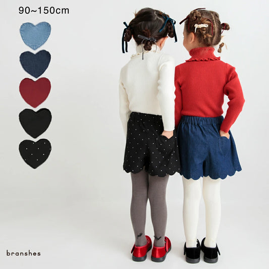 Japanese children's clothing Branches scallop silk layered waist top 90-150cm girls summer TOPS 