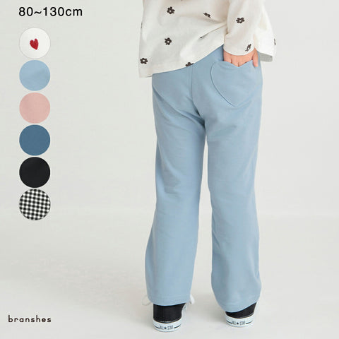 日本童裝 Branshes 心型口袋長褲 80-130cm 女童款 春季 PANTS