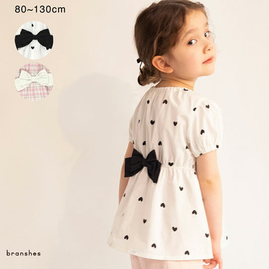 Japanese children's clothing Branches back butterfly waist top 80-130cm girls summer TOPS 