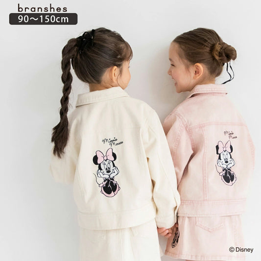 日本童裝 Branshes x Disney 刺繡圖案外套 90-150cm 女童款 秋季 OUTERWEAR