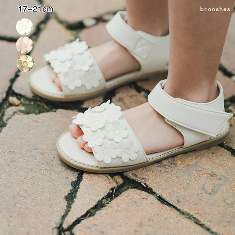 日本直送 Branshes 花花涼鞋 15-21cm 鞋系列 其他品牌
